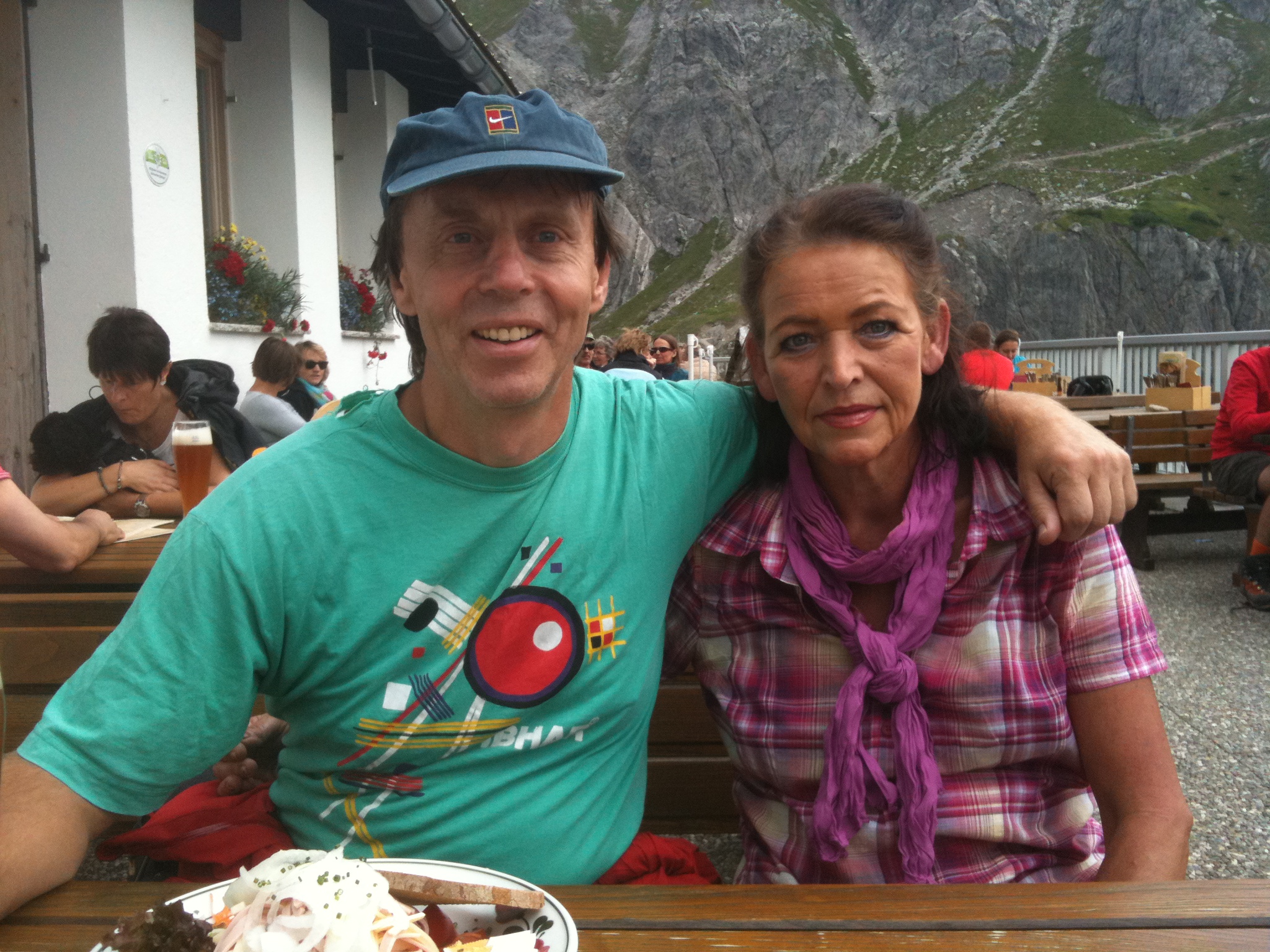 Paul und Renate auf der
Douglashütte Lünersee